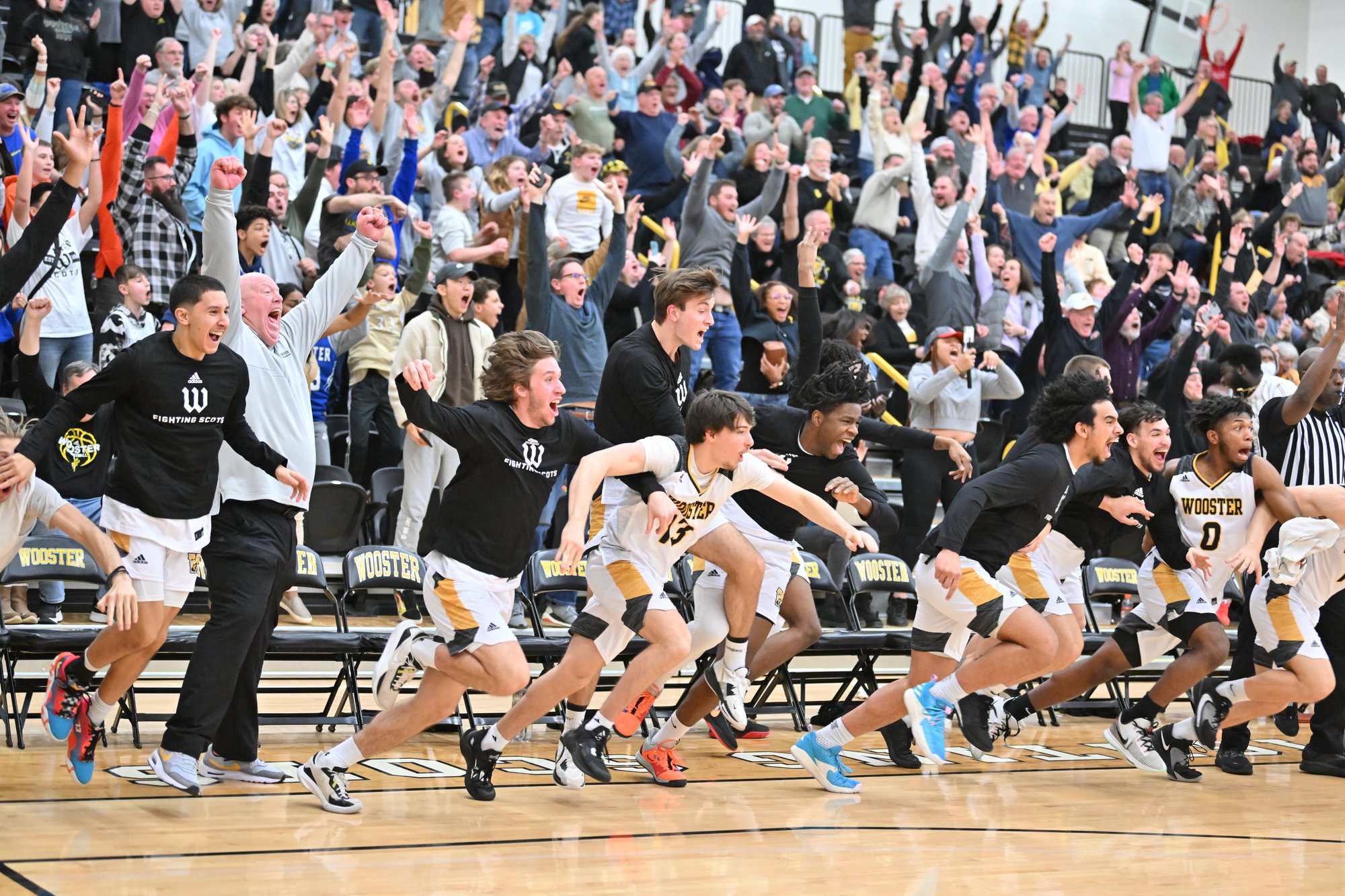 Celebration at Men's Basketball Game